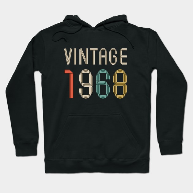 Vintage 1968 54 years old birthday Hoodie by hoopoe